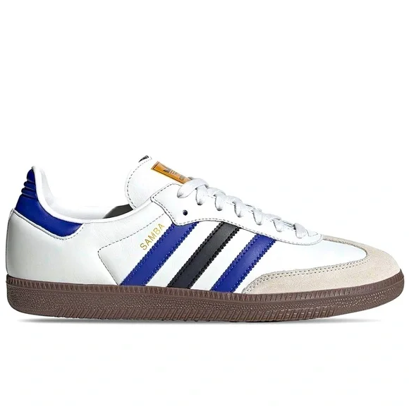 💙 ADIDAS SAMBA CRYSTAL WHITE BLUE 💙 - Picture 2 of 4